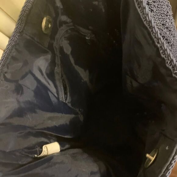 Blue Crochet Purse/Bag Shoulder/Crossbody Med - Picture 4 of 4